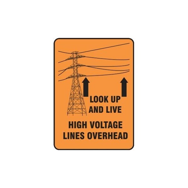 Accuform SAFETY BANNERS LOOK UP LIVE HIGH MBR126 MBR126 - main